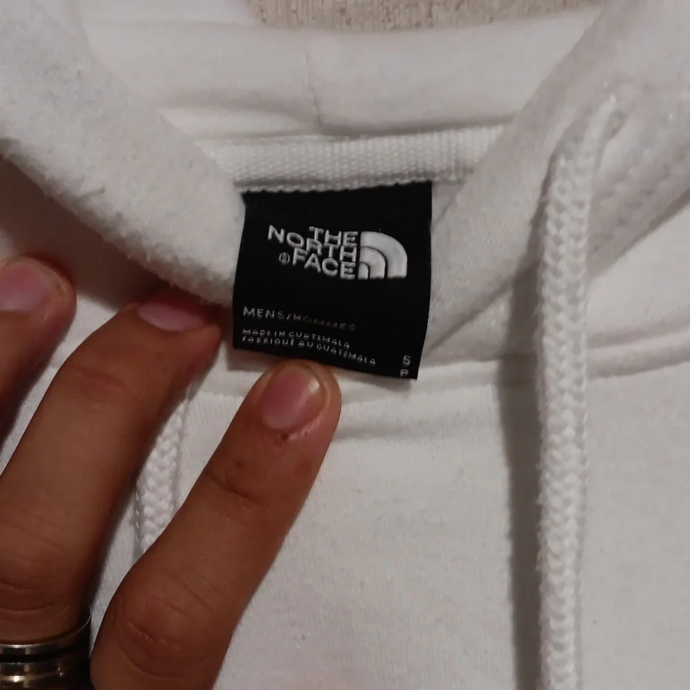 MEN THE NORTH FACE Box Logo Pullover Hoodie White Size S